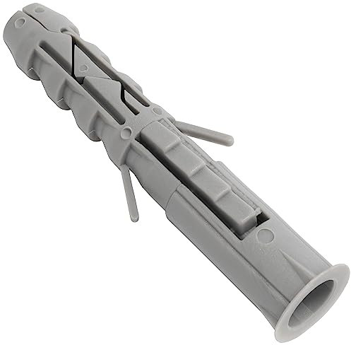 AERZETIX - C67103 - Lot de 20 Chevilles Classiques Ø14x80 mm à collerette - en Polyamide - maçonnerie Fixation béton Brique parpaing bâtiment vis Construction