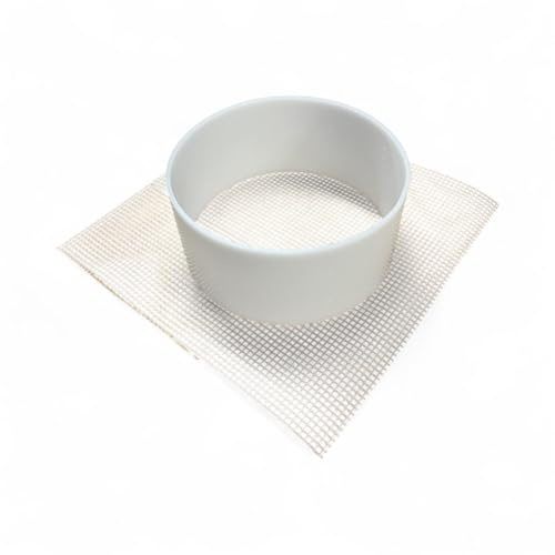 GN LTD Cheese Making Mould 16 - Open Cylinder with Large draining mat Ideal for producing Brie
