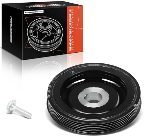 Frankberg Riemenscheibe Kurbelwelle mit Schraube Kompatibel mit A-Klasse W168 A 160 CDI A 170 CDI A 190 A 210 1.7L-2.1L 1998-2004 Vaneo 414 1.9 1.7 CDI 1.9L 2002-2005 Replace# 1660300303