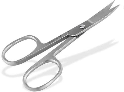 Profi Nagelschere für Linkshänder - Edelstahl - Gebogene Scharfe Schnittfläche - Fuß- und Nagelpflege für die Linke Hand