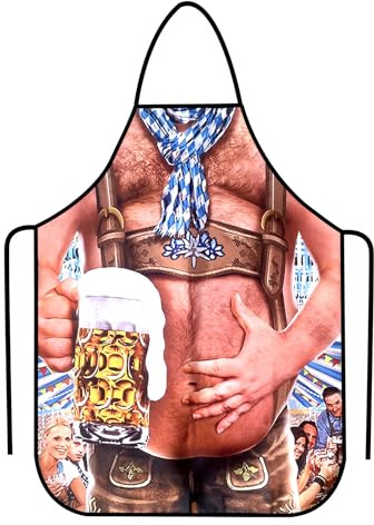 Grembiule Cucina Uomo Divertente - Pancia Wacky, Sexy, per Barbecue e Festa di Cottura alla Griglia - Regalo BBQ