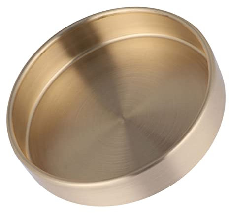 ANDRESLAD Plateau Laiton Rond Plat à Bijoux Assiette De Rangement Pour Bureau Et Salon Plateau De Service Pour Bijoux Et Cosmétiques