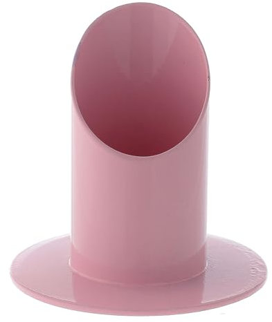 Portacandela ferro rosa pastello candela 4 cm