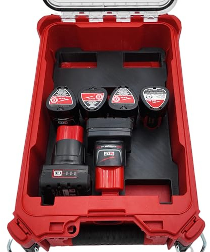 Tidy Tool Liner for M12 Battery Organizer and Milwaukee Packout Compact Organizer Model 48-22-8435