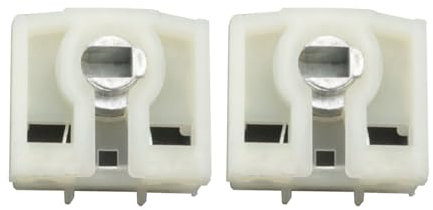 WELWIK 2PCS Beige Guide Locking Block Quick Clamping Slider Plastic Zinc Alloy Upward and Downward Sliding Window Fittings