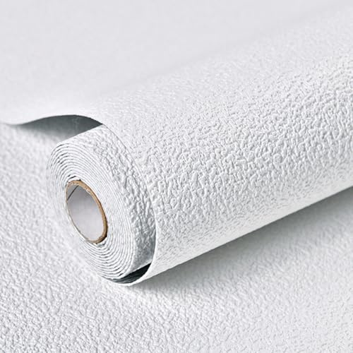 CashMuch 3D-Schaumstoff-Wandpaneele, selbstklebend, wasserdicht, schalldicht, Tapetenrolle, Heimdekoration für Schlafzimmer, Wohnzimmer, 50 x 280 cm (weiß)