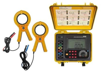 ETCR3200C Double Clamp Ground Resistance Meter Range 300KΩ Earth Current Detector 600A Soil Resistity Tester