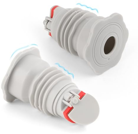TGHongKy 2X Sello De Tubería De Lavadora 35x40mm Sello de Tubería de Drenaje de Lavadora Desodorante de Sellado de Tubo de Drenaje para Cocinas, Baños y Alcantarillas con 2X Tapón de Silicona XXX
