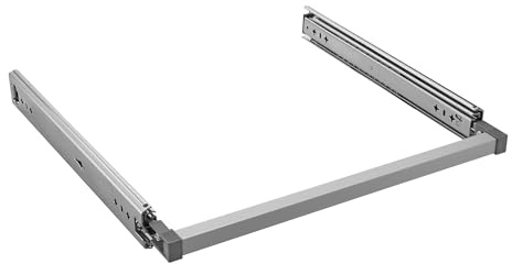 SOTOOLS FIX1-Set Schubladenschienen, 700 mm, max. 100 kg, Grau, Vollauszug | Schwerlast-Vollauszug, verzinkt, mit Einhandverriegelung per Griffstange, für Camper und Wohnmobil, 19 ± 0,2 x 53 ± 0,5 mm.