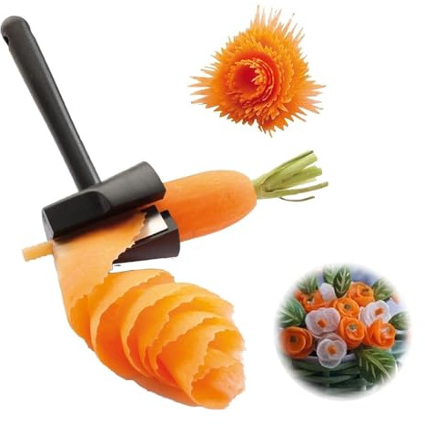 Oiieco Affettatrice a spirale per verdure – Pratico tagliaverdure per carote, zucchine, patate, cetrioli e ravanelli creativi Zoodles e spaghetti, accessori da cucina