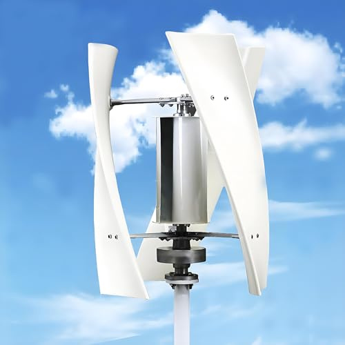 ZXSYYDS Kit generatore Eolico, Kit turbina eolica ad ASSE Verticale da 14000 W per Uso Domestico, turbina eolica con Controller MPPT, per terrazza, Nautica, Camper, Chalet, Barca 220V