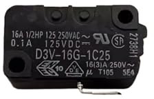 Lot de 10 micro-interrupteurs de frein d'ascenseur D3V-16G-1C25, 3 broches, réinitialisation de fin de course, 16A 250V