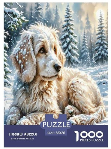 Draht Fox Terrier 1000 Teile Unmöglich Puzzles Für Die Ganze Familie, Teile Passen Perfekt Zusammen, Geschicklichkeitsspiel, Pädagogisches 38x26cm/1000pcs