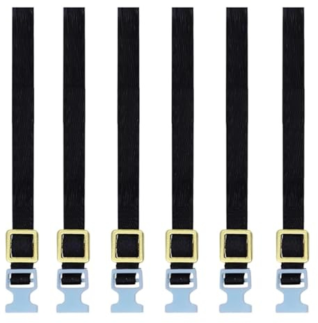 predolo 6 Pieces Luggage Rope Roof Rack Tie Down Strap Black 1:10 Scale Replacement Adjustable Portable for Trucks Model DIY, Blue