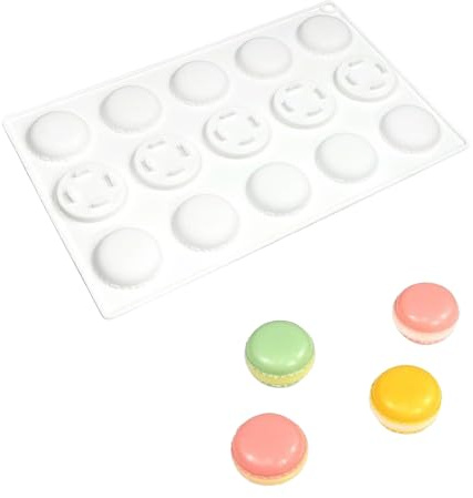 Silicone Macaron Stampo Mousse Torta al Cioccolato Chip Cookie French Stampi da pasticceria Candele Profumate Slow-Rimbalzo Giocattolo per Fare Stampo