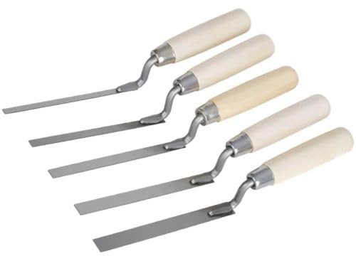 5 Pcs Pointing Trowel, Pointing Tool Jointing and Bricklaying Tools for DIY and Masonry Projects