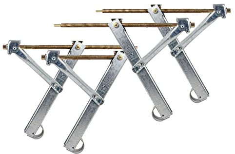 Ausdrehstütze Set 4 Stück Traglast 500 Kg + Akkuschrauberaufsatz 13/19 mm