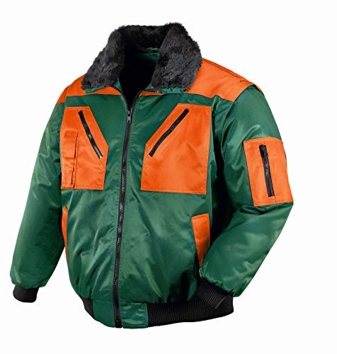 teXXor 4178-XL Pilotenjacke Oslo, Größe XL, Grün/Orange