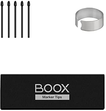 BOOX Felt Stylus Tipps 5 pcs Für Pen Plus, Pen2 Pro, Triangle Pen, ErsatzStiftspitzen-Werkzeugsatz Schwarz