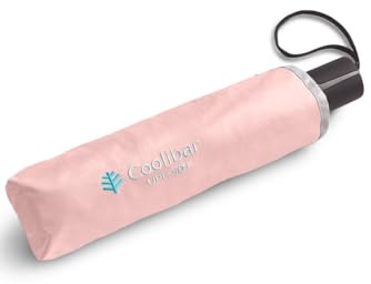 Coolibar Travel Umbrella - UPF 50+ Sun Protection - Sodalis in Light Rose