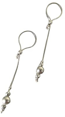 Fake nipple piercing Silber Piercing Loops | Handmade