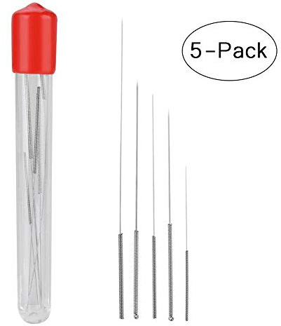 Eboxer Aiguilles de Nettoyage de Buse Nettoyant Tête d'impression Aiguille Buse 0.2mm 0.3mm 0.4mm 0.5mm 0.6mm pour Imprimante 3D