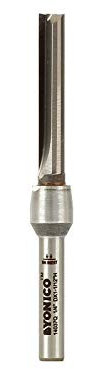Yonico 14037q 1/4-Inch Diameter Solid Carbide Insert Straight Router Bit 1/4-Inch Shank