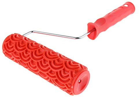 Geprägte Malerei Farbroller Farbwalze Malerwalze Malerrolle 18 x 5 cm