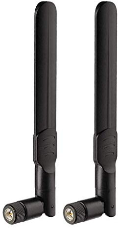 Bingfu Antenna 4G LTE SMA Maschio 8 dBi per Tim Vodafone Iliad WindTre 4G LTE Router Fototrappola Telecamera Modem Gateway Cellulare Telefono di Casa, 2 Pacchi