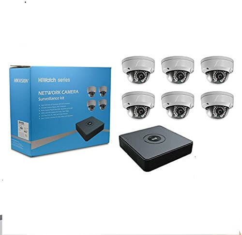 HIWATCH 1080P 2MP HD IP POE 6X CCTV DOME CAMERA KIT BOX 2TB I108-B/2T