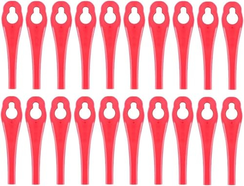 100Pcs Lame di Ricambio Tagliaerba compatibili per Parkside PRTA 20 Li A1 Coltelli di Rricambio Plastica tagliabordi