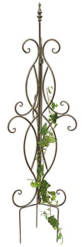 DanDiBo Rankhilfe Metall Rankgitter 125 cm 93998 Kletterhilfe Bodenstecker Blumenhalter Ranksäule