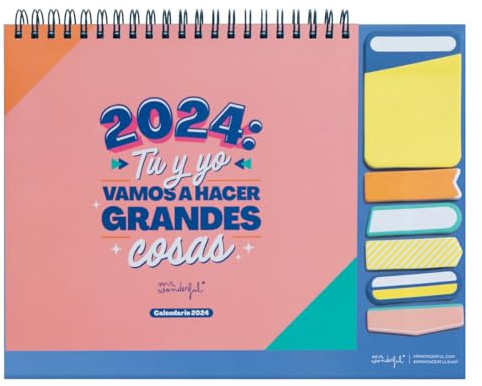 Mr.Wonderful Tischkalender 2024, Sie und ich werden große Dinge tun, 18 x 2 x 24