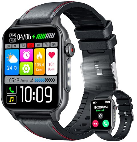 Orologio Smartwatch Uomo Fitness Watch: 1,93 Touch Orologi Chiamate Sportivo Polso Contapassi Automatici Messaggi Bluetooth Impermeabile Calorie Chiamata Vocale Collegato al Cellulare per Android iOS