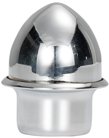 FRF FLAG Silver Metals Acorn End Cap Flag Pole Topper Finial (Fits 1 Inch FlagPole)