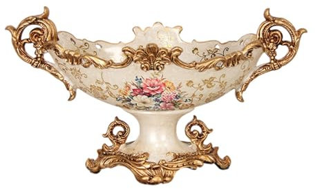 Fenteer Frutero de Diseño Vintage, Bol para Postre, Soporte para Frutas, Bandeja para Aperitivos, Soporte para Aperitivos de Frutas, Recuerdos de Fiesta, Cent