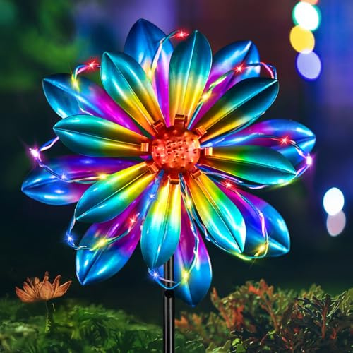 Éolienne solaire fleur