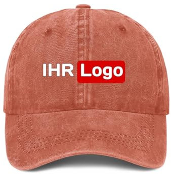 ROHBVMN Basecap personalisiert mit Foto/Logo/Text | Verstellbare Kappe für Männer & Frauen | personalisierte Schirmmütze selbst gestalten | Mesh Cap Baseball Cap Herren Damen