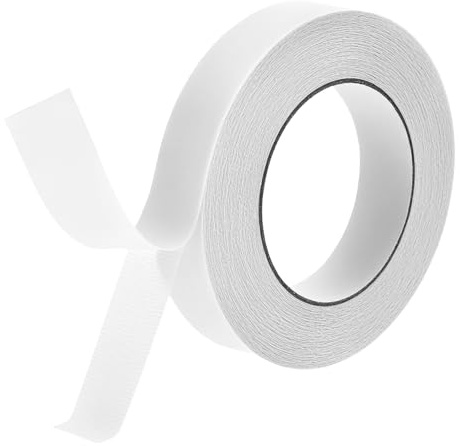 QWORK® Nastro Biadesivo in Tessuto Resistente 25mm x 20m x0.28mm - Super Adesivo Multiuso per Tappeti e Superfici Varie