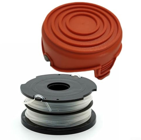 Replacement Spool & Cap for Black and Decker For Strimmers, Fits Models GL650/GL660/GL670 with For A6442 Dual Line Design