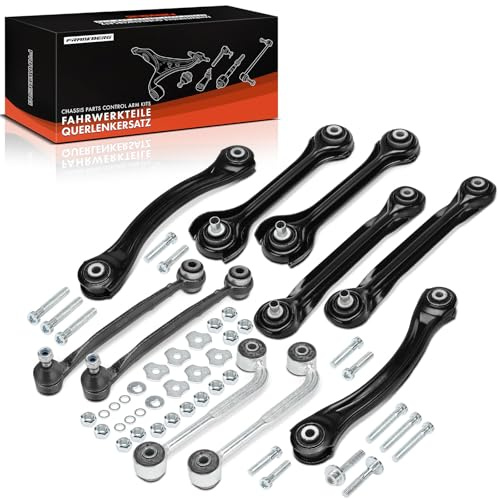 Frankberg 8x Querlenker + 2x Koppelstange Hinten 2103503806 | Kompatibel mit C-Klasse T-Model S203, SLK R171, C-Klasse Coupe CL203, C-Klasse W203