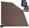 QUICK STAR Brise-vue compartiments 115 x 115 cm Easy Mount Taupe Opaque Balcon Cloison de séparation Protection contre le vent et le soleil