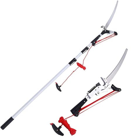 KEuLen Svettatoio Telescopico, Svettatoio a Pertica, Potatori telescopici for Alberi con Lama da Taglio, potatore a palo, Asta a Lunga Portata(4m/13ft)