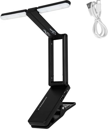TQUXNGA Klappbare Klavier Lichter LED Clip On Notenständer Licht Ersatz LED Buch Lichter Musikinstrument Zubehör Klappclip auf Klavierleuchten