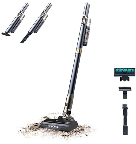 Cecotec Aspiradora Escoba Ligera sin Cable Scoba 3000. Motor Digital Brushless 210W, Presión de Succión 20kPa, Autonomía de hasta 40 Minutos, 2 Modos de Succión, Cepillo Jalisco