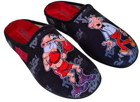 Rodevil Zapatillas casa hombre BOXEADOR Mortadelo y Filemón - Licencia Oficial
