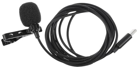 Zerodeko USB Typ-c Lavalier Mikrofon mit 360 Grad Omnidirektionaler Tonaufnahme Klangqualität und Lavalierclip Kabelloses Ansteckmikrofon für Smartphone und Tablette