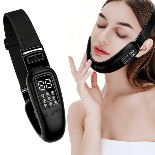 Photon Vibrating Massage Facial Aesthetic Device (Model: UI-200) Black