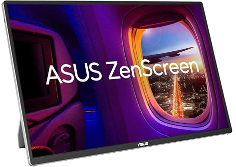 ASUS ZenScreen OLED MQ16FC Portable Monitor (16 Inch 16:10 WUXGA (1920 x 1200) OLED Panel, Power Pass Through, Auto Rotate, Tripod, USB Type-C, Mini HDMI, 95% DCI-P3, Flicker Free, Low Blue Light)