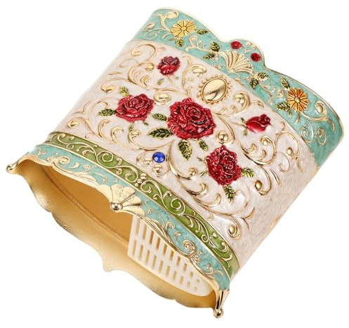 JOINPAYA Portautensili Organizzatore Vintage in Lega di Zinco, Porta Bacchette e Cucchiai Scomparti Separati, Contenitore Robusto per Utensili da Cucina, per Mantenere Ordinata la Cucina